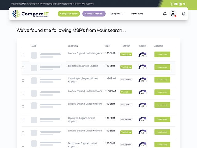 Compare Search results